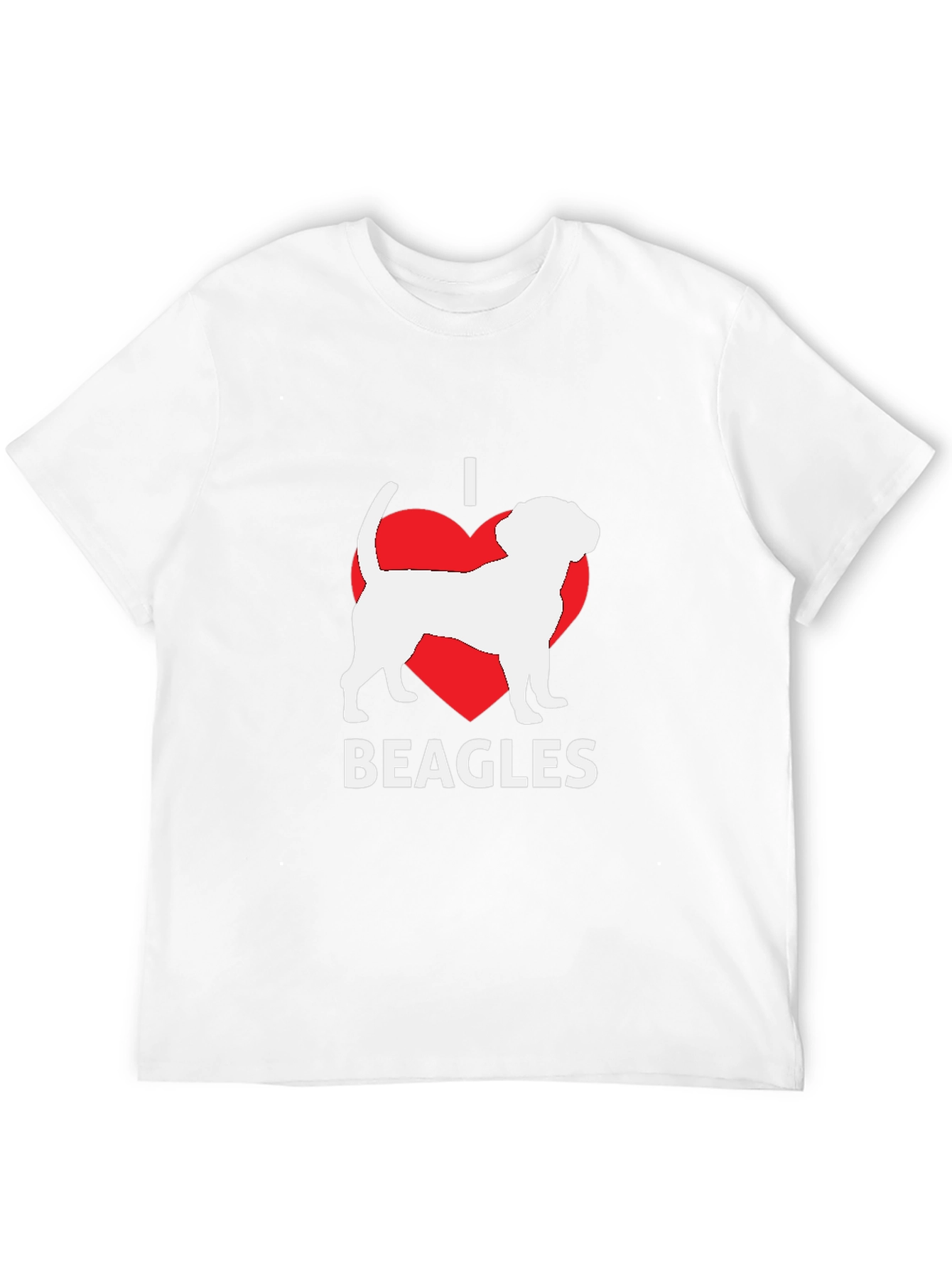 I Love Beagles T-Shirt - Black