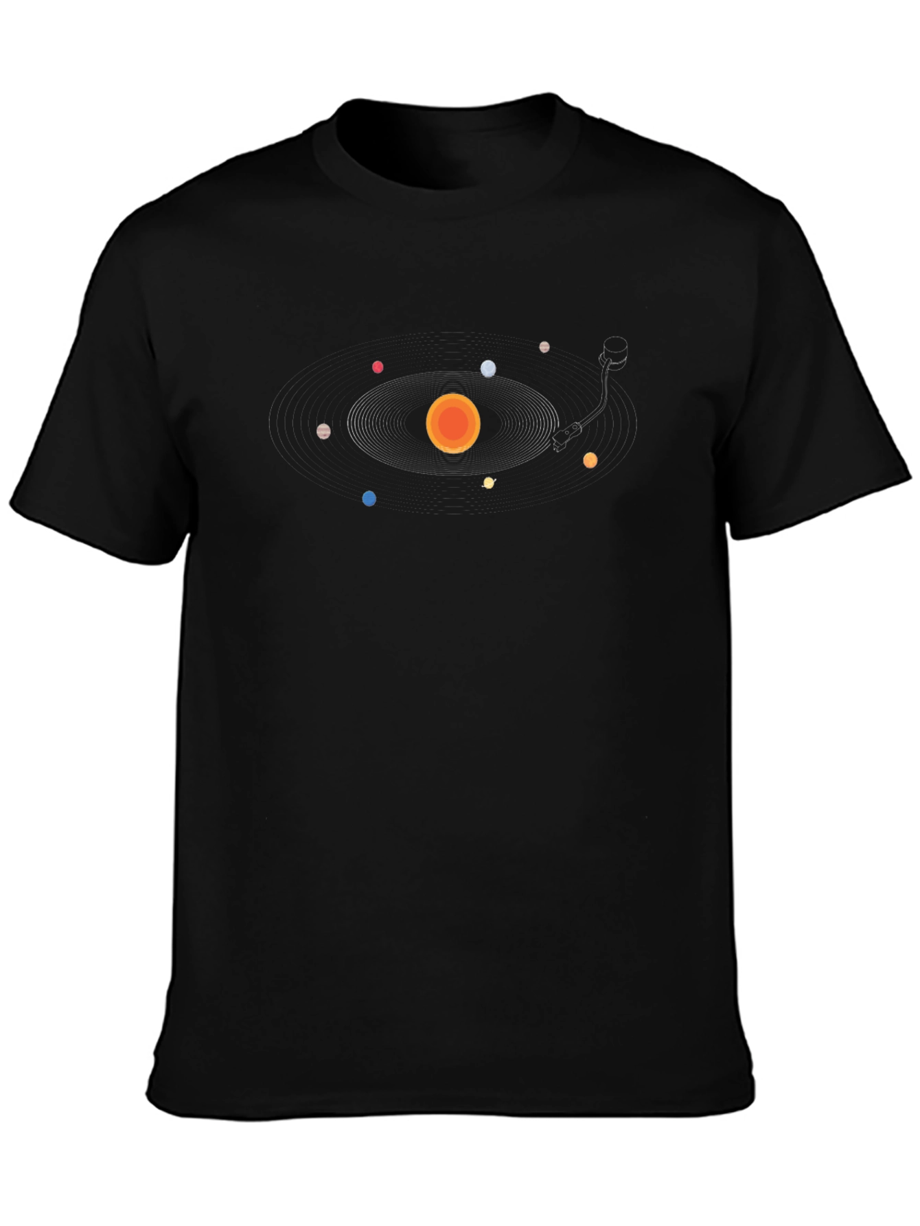 Planetary Turntable Graphic Tee - Black
