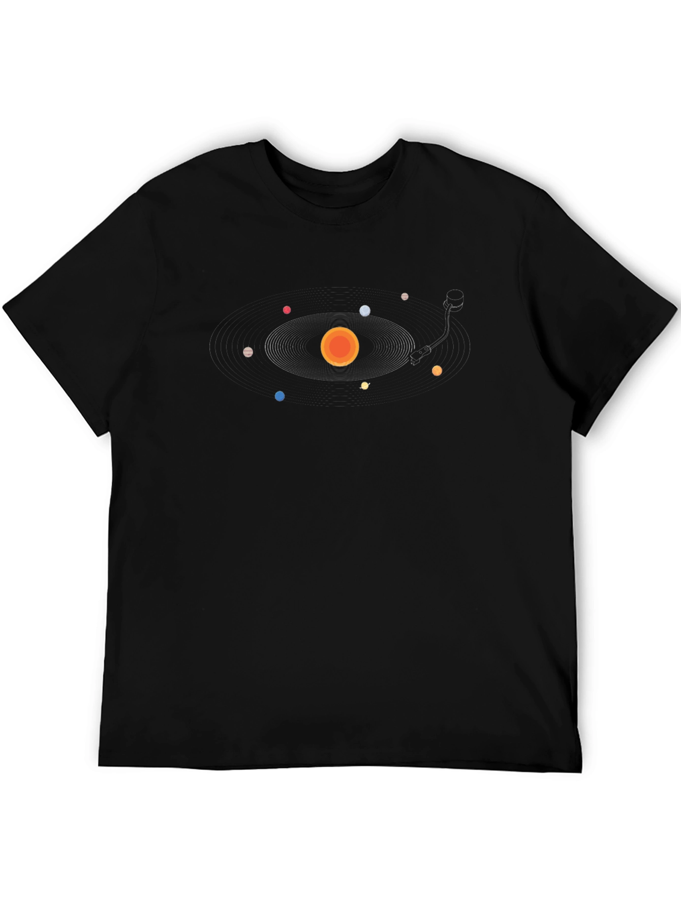 Planetary Turntable Graphic Tee - Black
