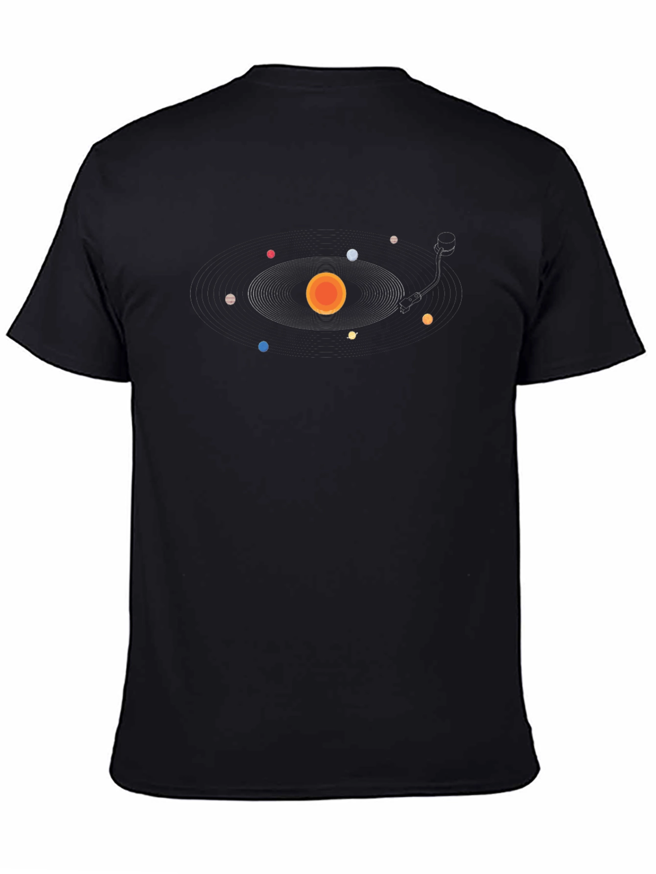 Planetary Turntable Graphic Tee - Black