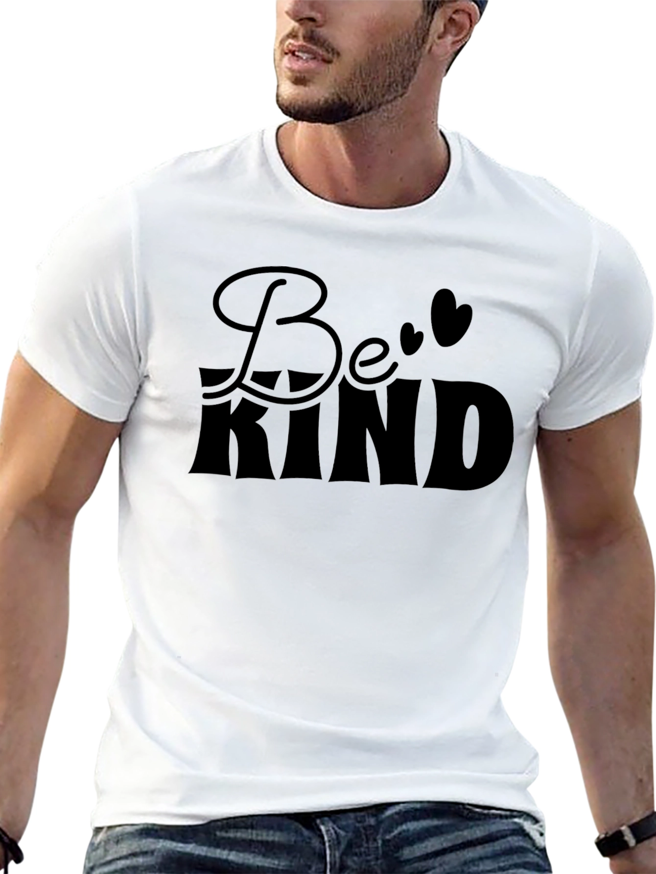 Be Kind Graphic Print Black T-Shirt