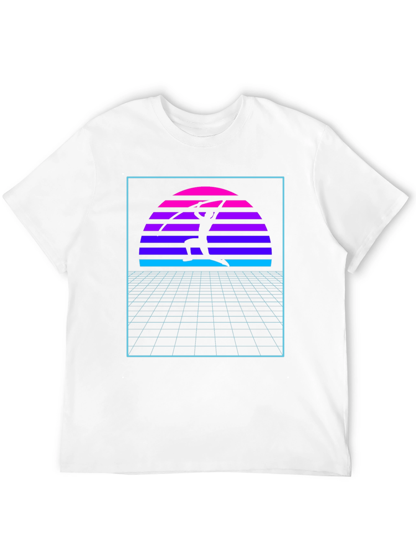 Retro Sunset Martial Arts Black T-Shirt