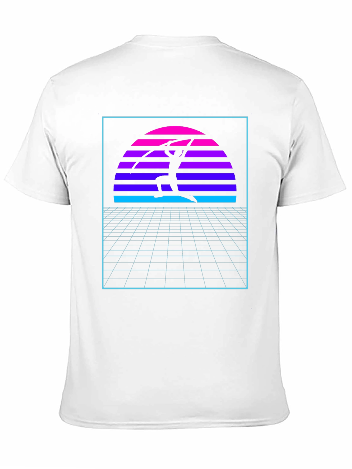 Retro Sunset Martial Arts Black T-Shirt
