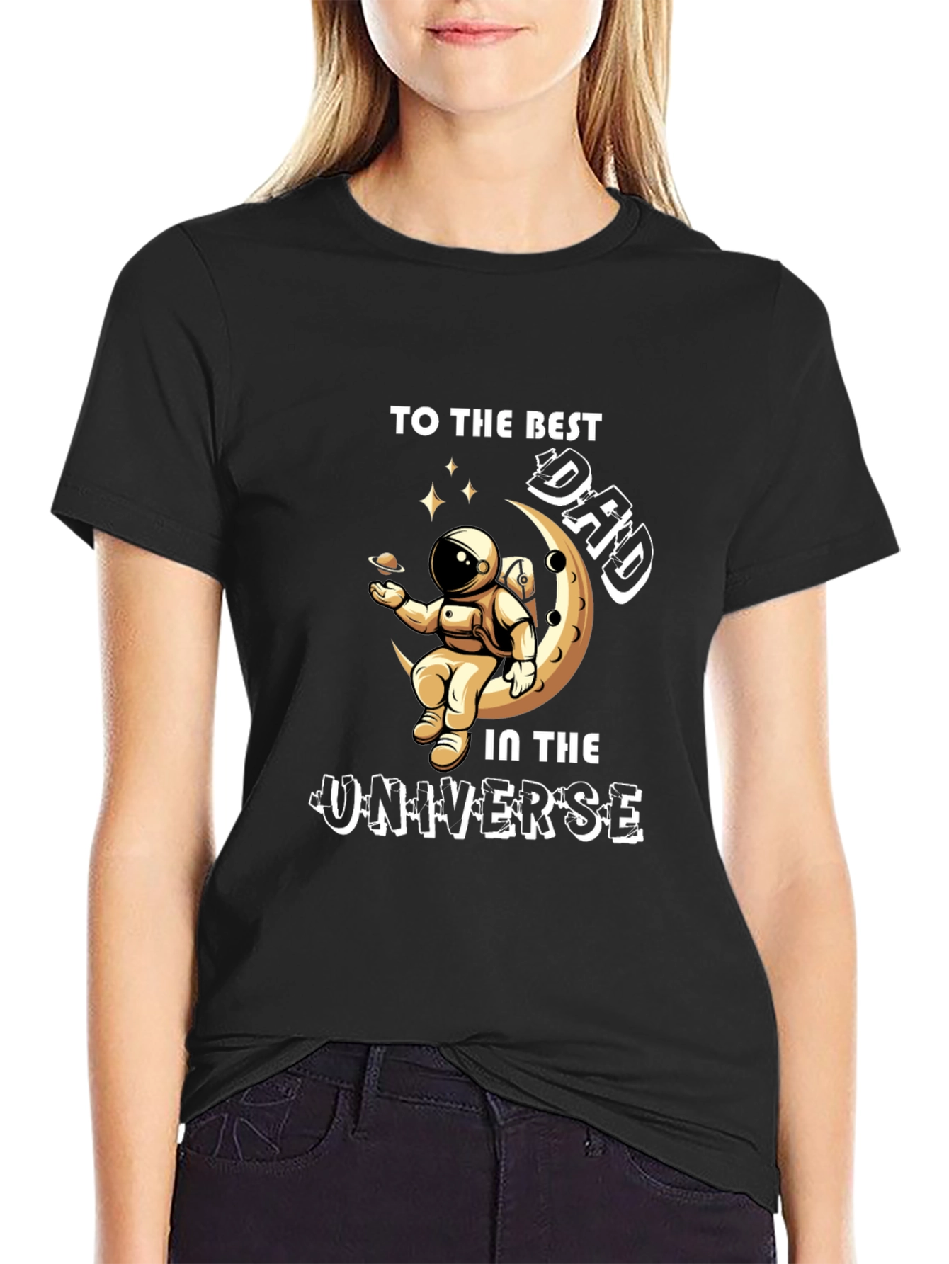 Best Dad in the Universe Graphic T-Shirt