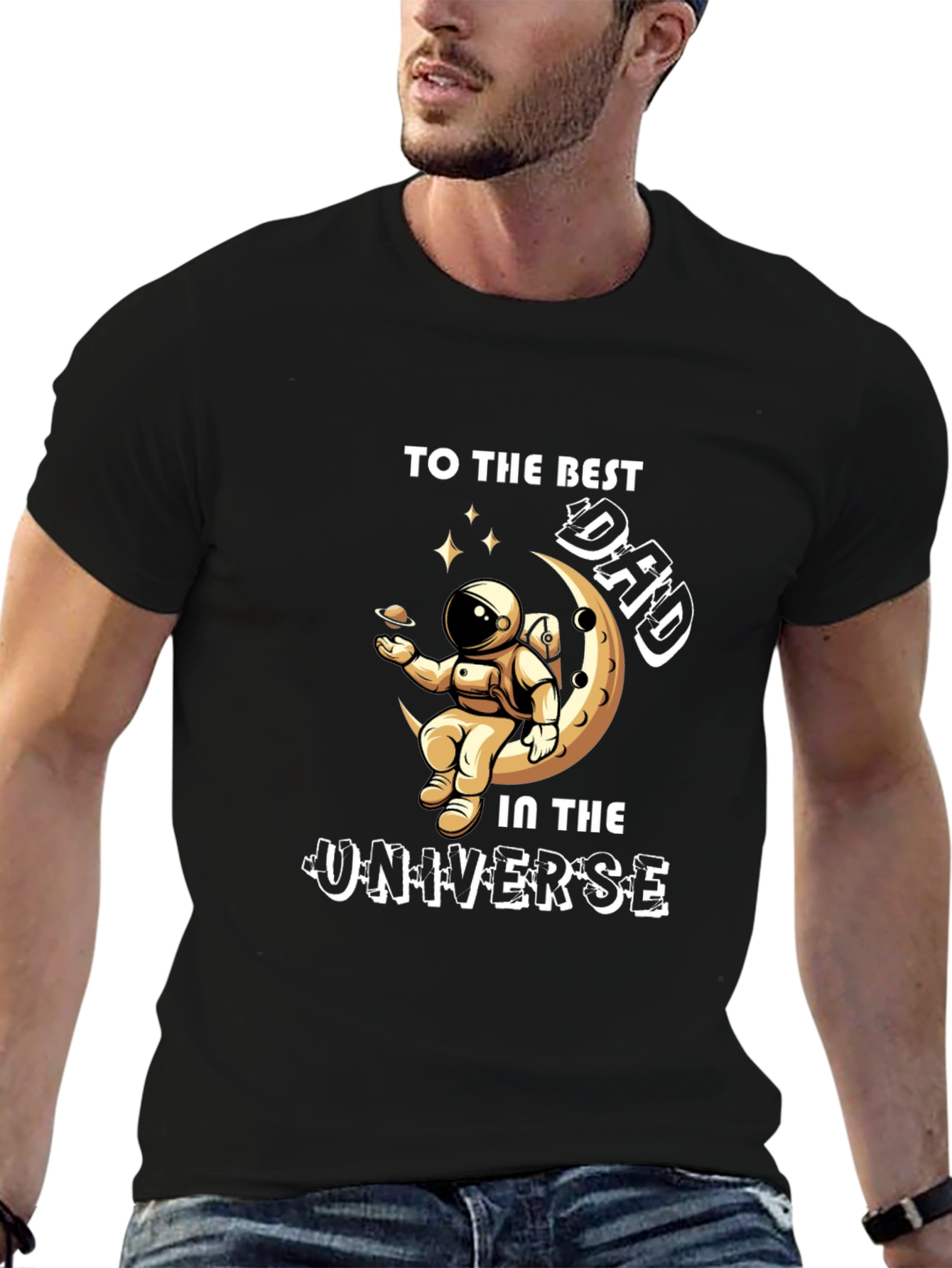 Best Dad in the Universe Graphic T-Shirt