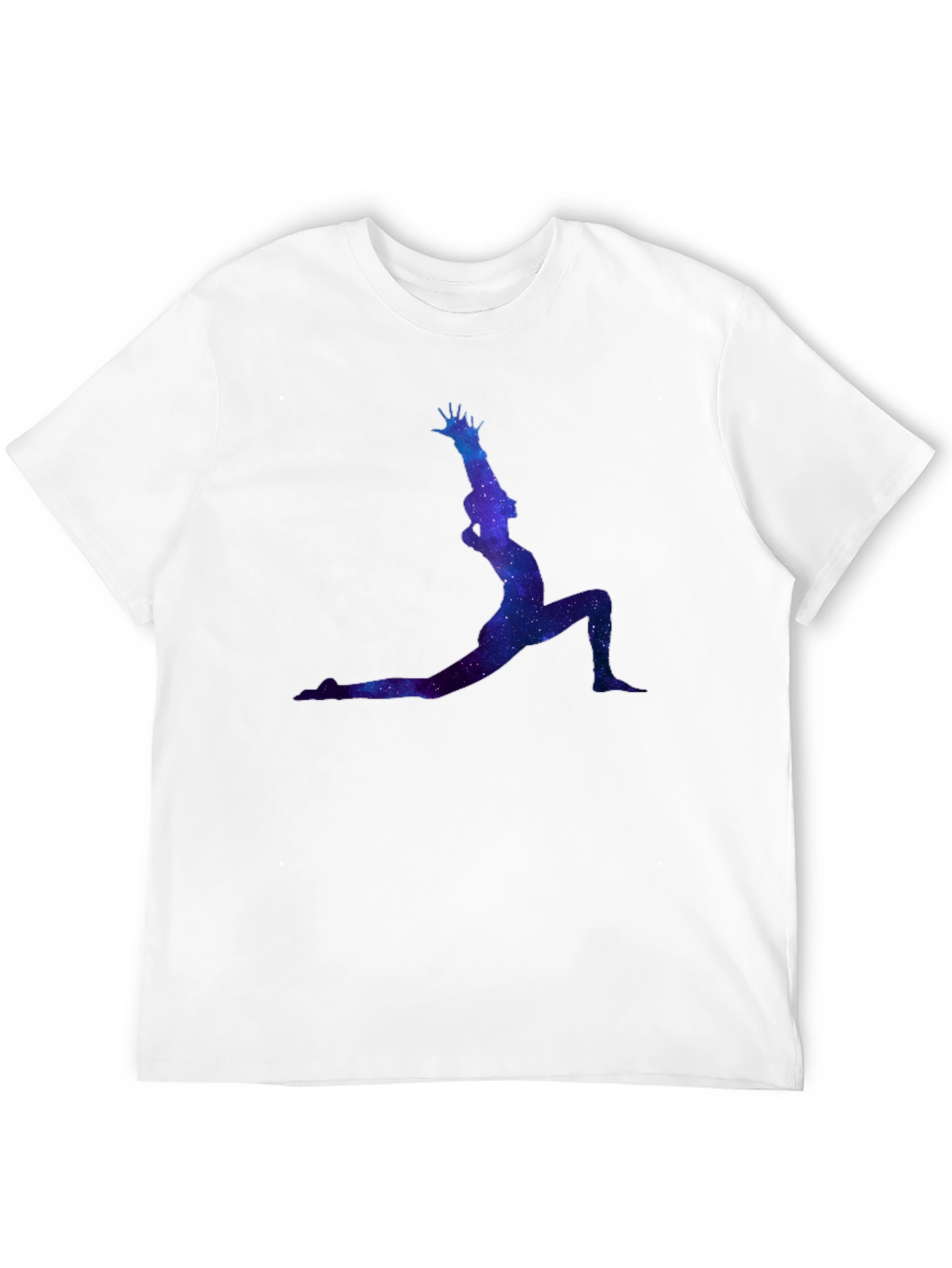 Cosmic Yoga Pose Black T-Shirt