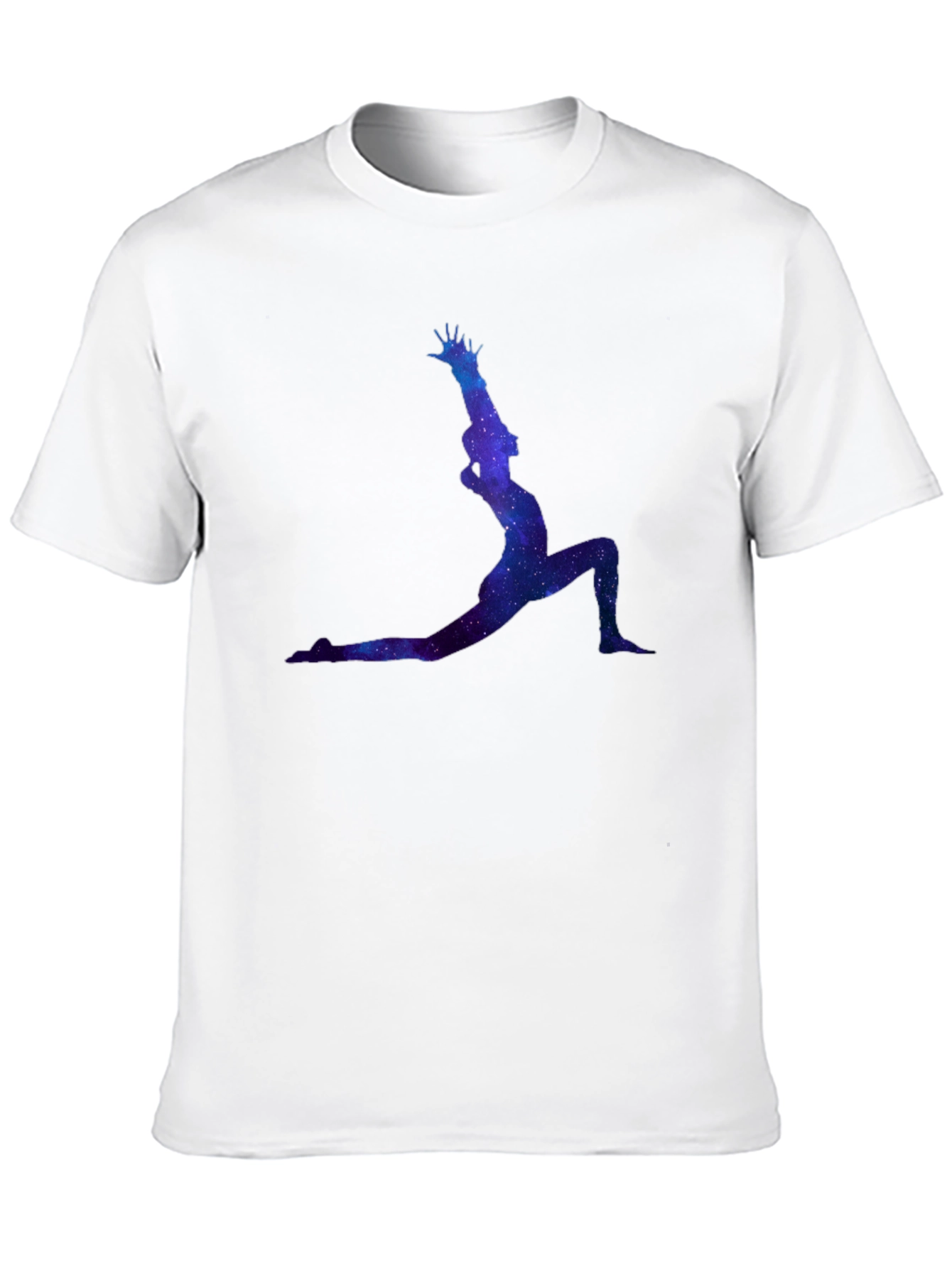 Cosmic Yoga Pose Black T-Shirt