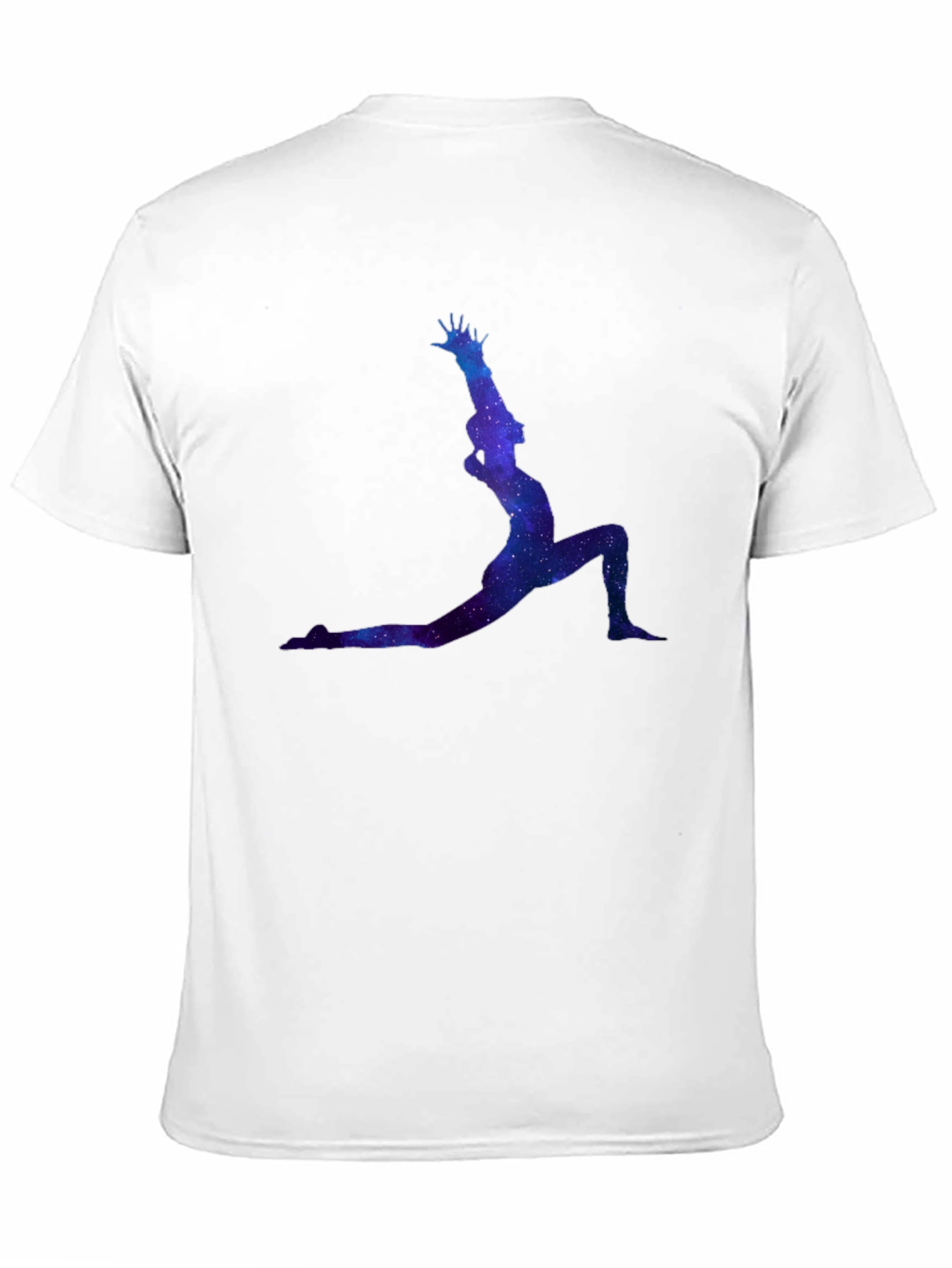 Cosmic Yoga Pose Black T-Shirt