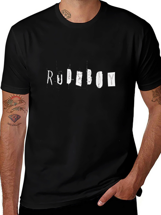 RUDEBOY Graphic Print Black T-Shirt