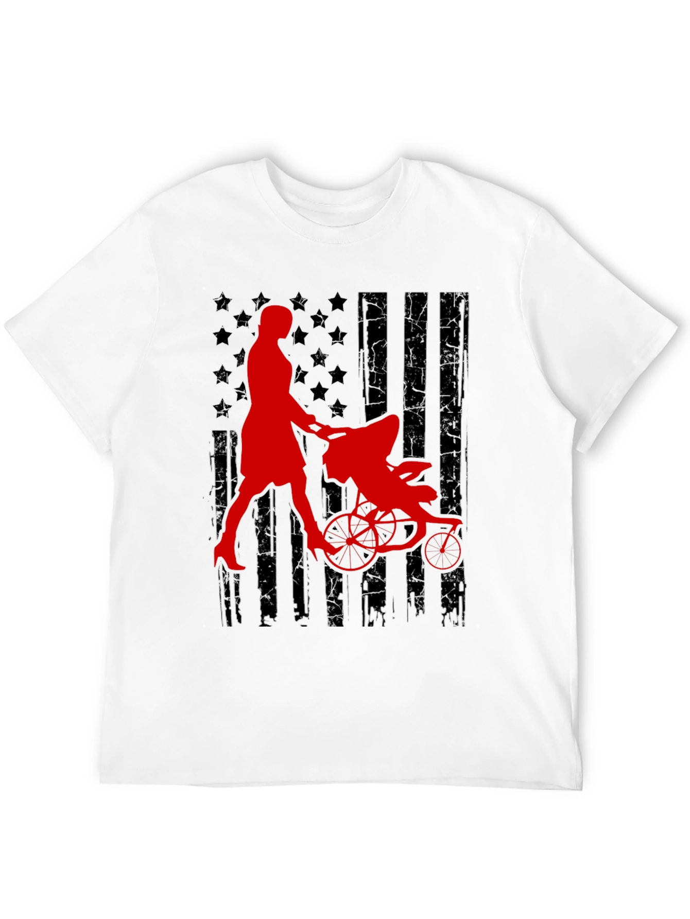 Patriotic Mom Jogger Graphic Tee