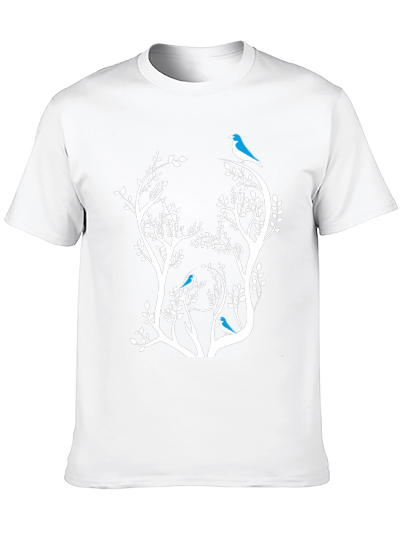 Bird & Tree Graphic Black Tee