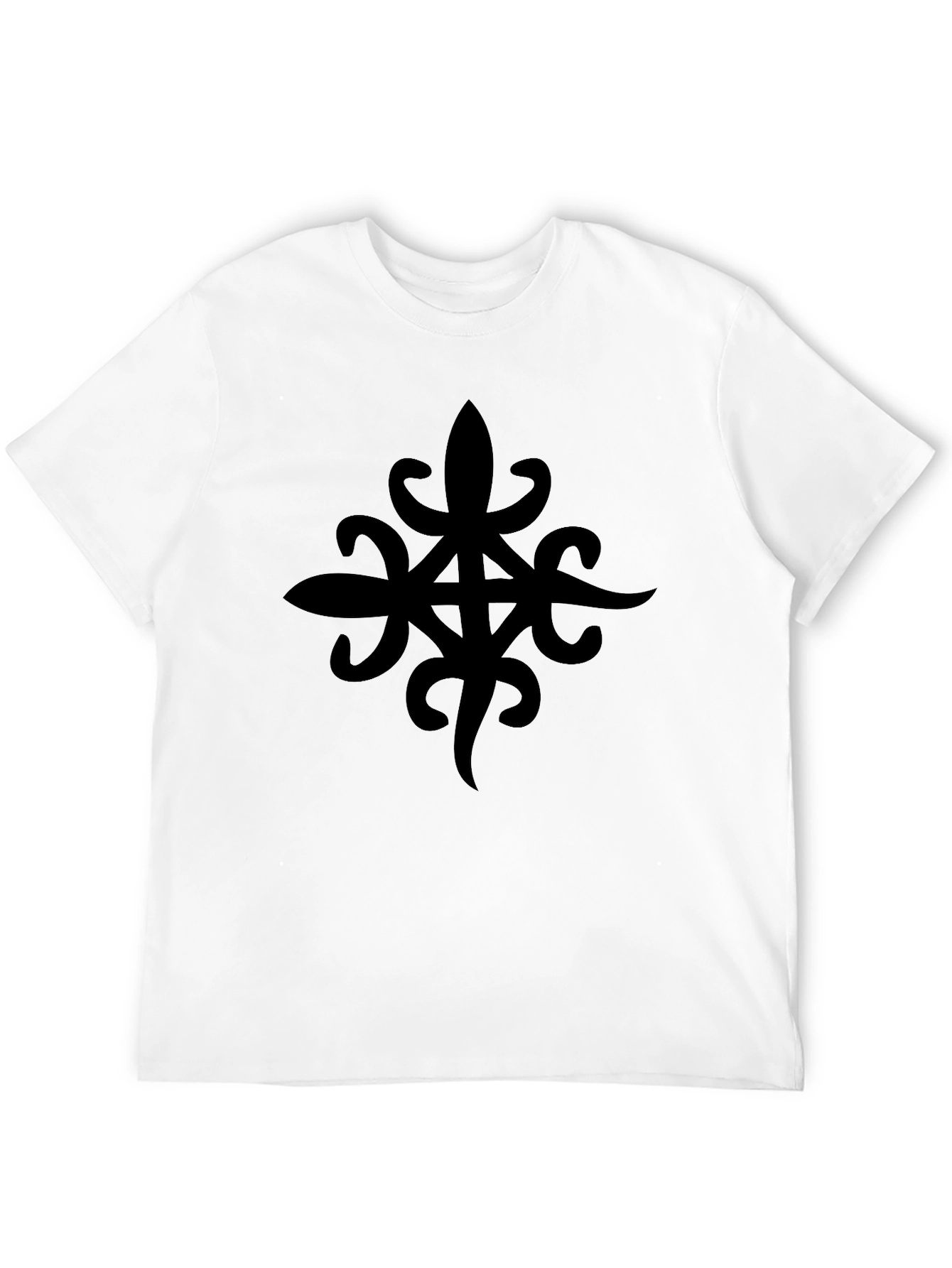 Statement Black Graphic Tee - Bold Symbol Design