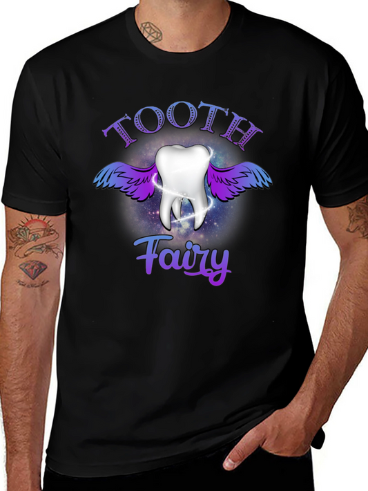Tooth Fairy Graphic T-Shirt - Black