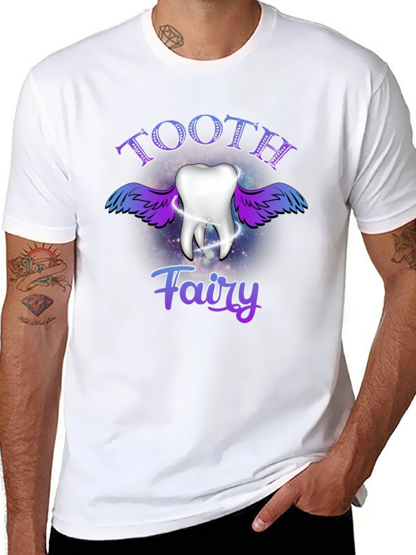 Tooth Fairy Graphic T-Shirt - Black