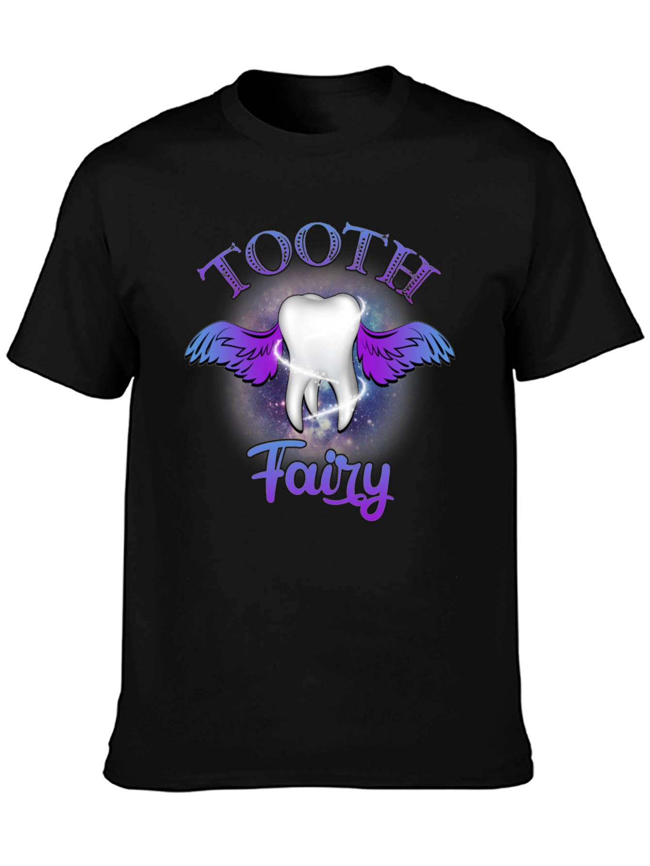 Tooth Fairy Graphic T-Shirt - Black