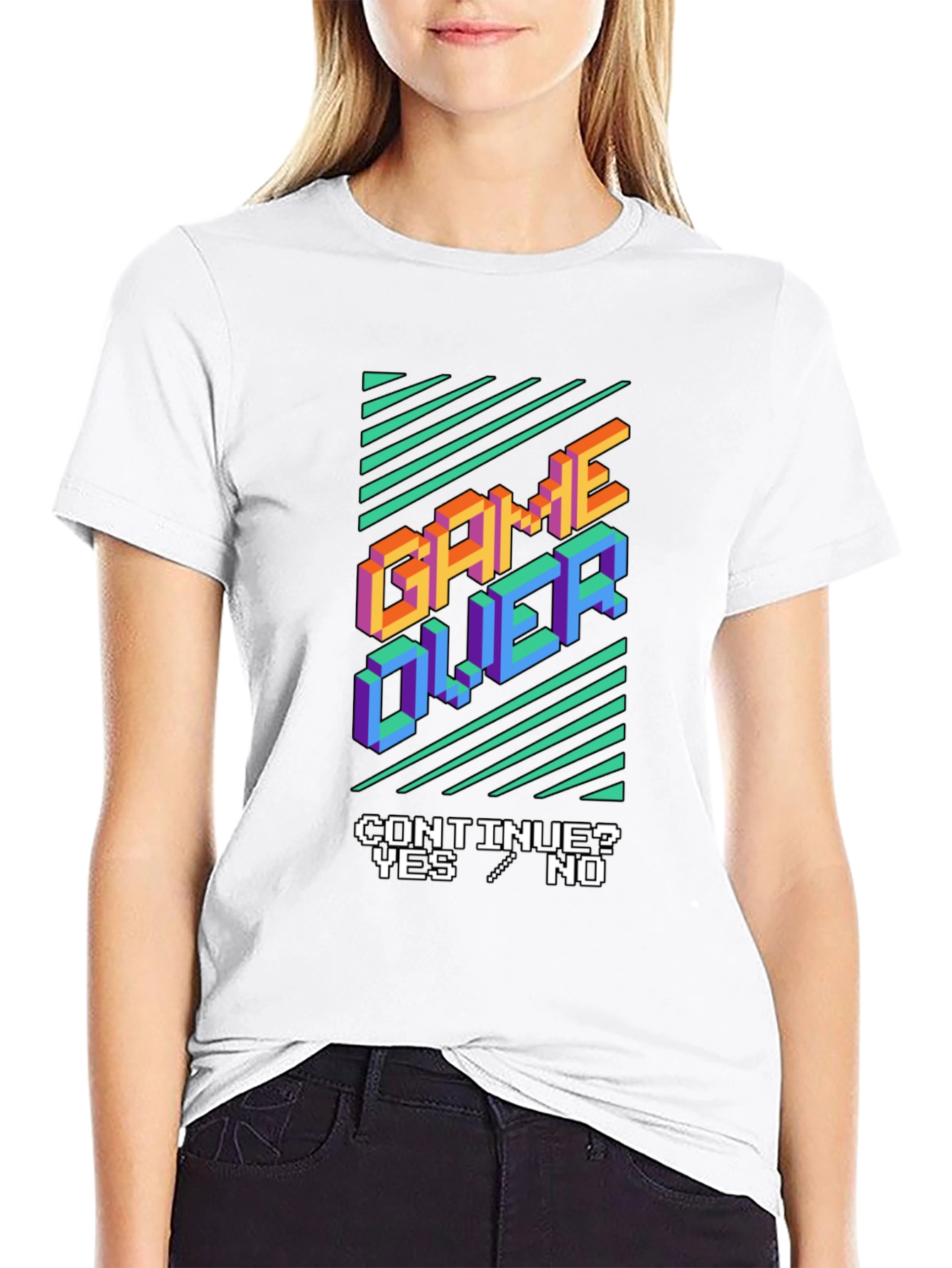 Game Over Graphic Tee - Retro Gamer Style