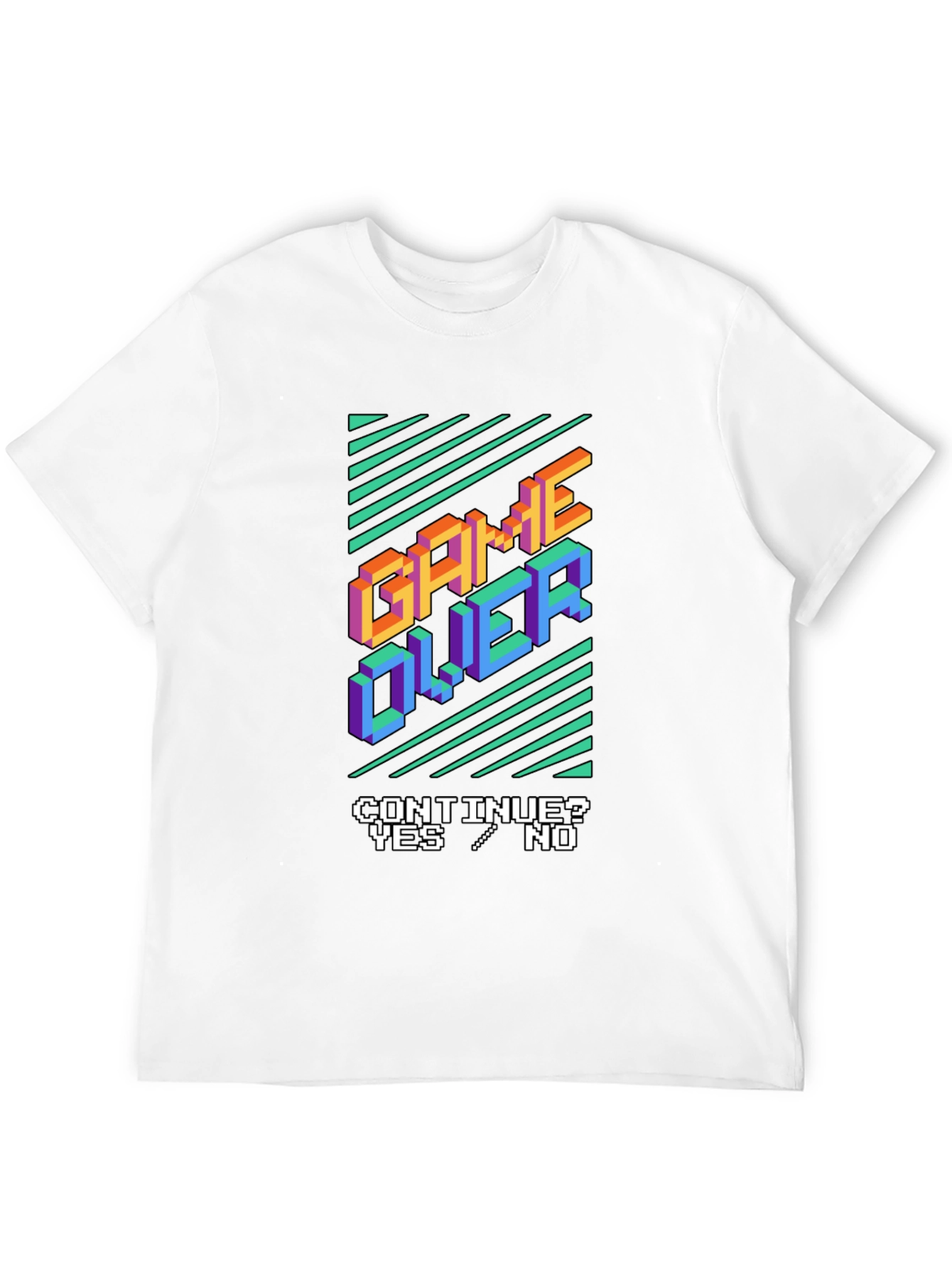 Game Over Graphic Tee - Retro Gamer Style