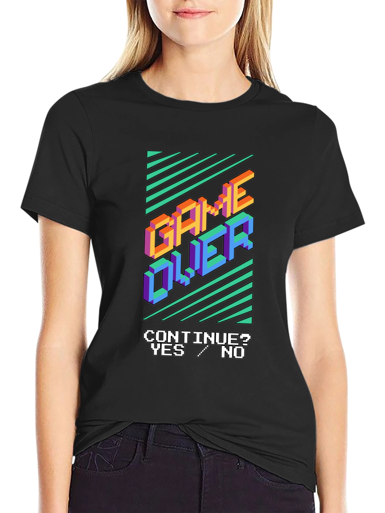 Game Over Graphic Tee - Retro Gamer Style