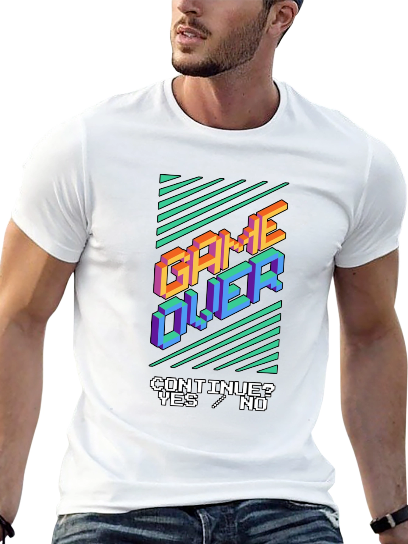 Game Over Graphic Tee - Retro Gamer Style