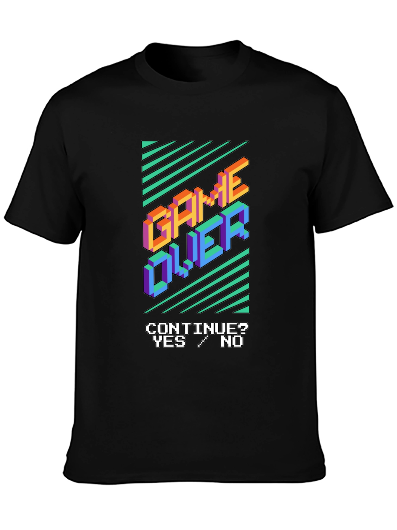 Game Over Graphic Tee - Retro Gamer Style