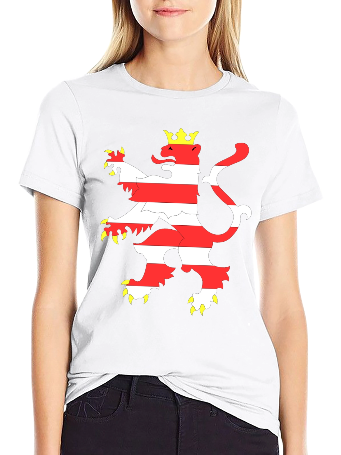 Luxembourg Lion Crest Graphic T-Shirt