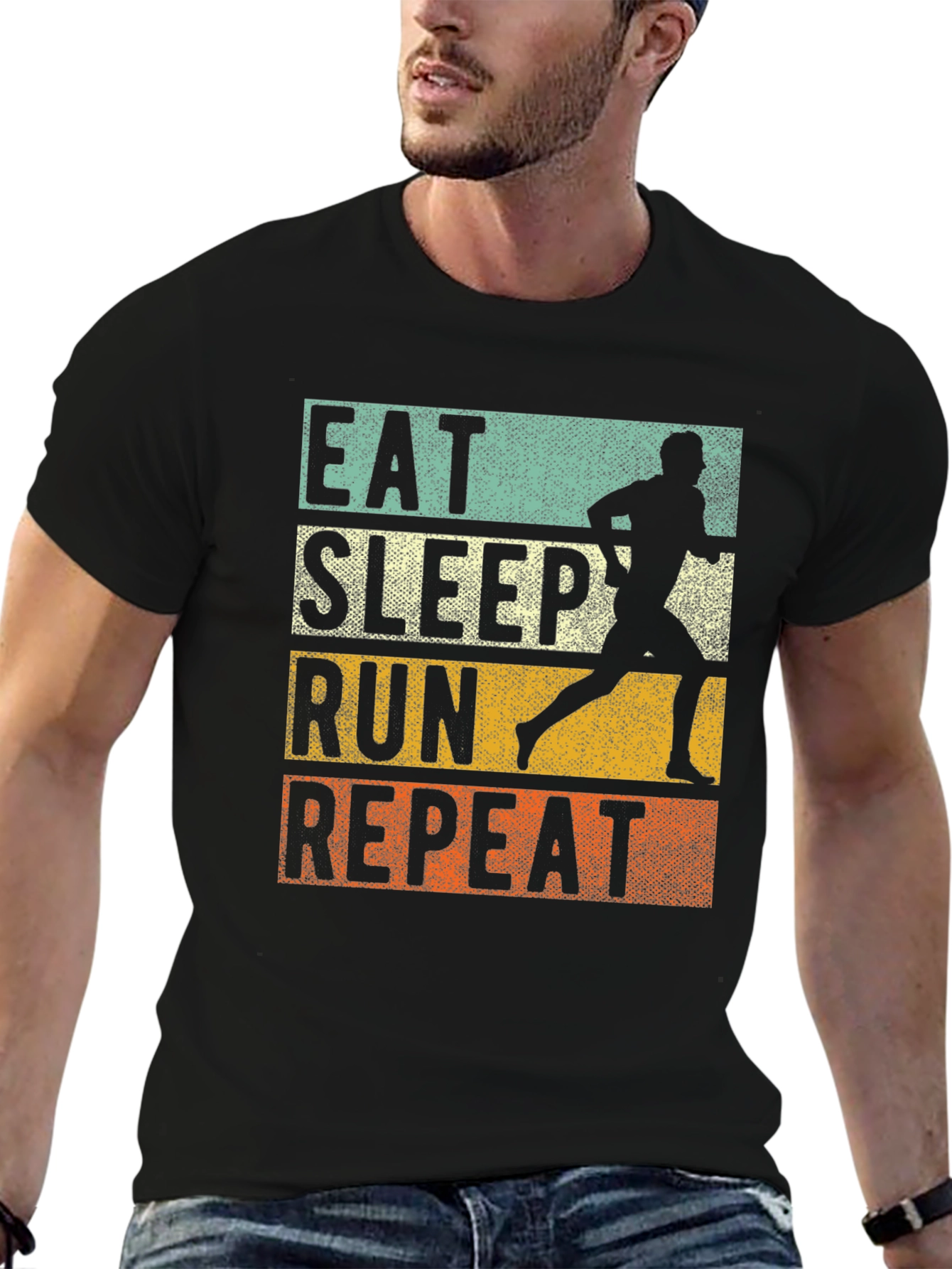 Eat Sleep Run Repeat Graphic Tee