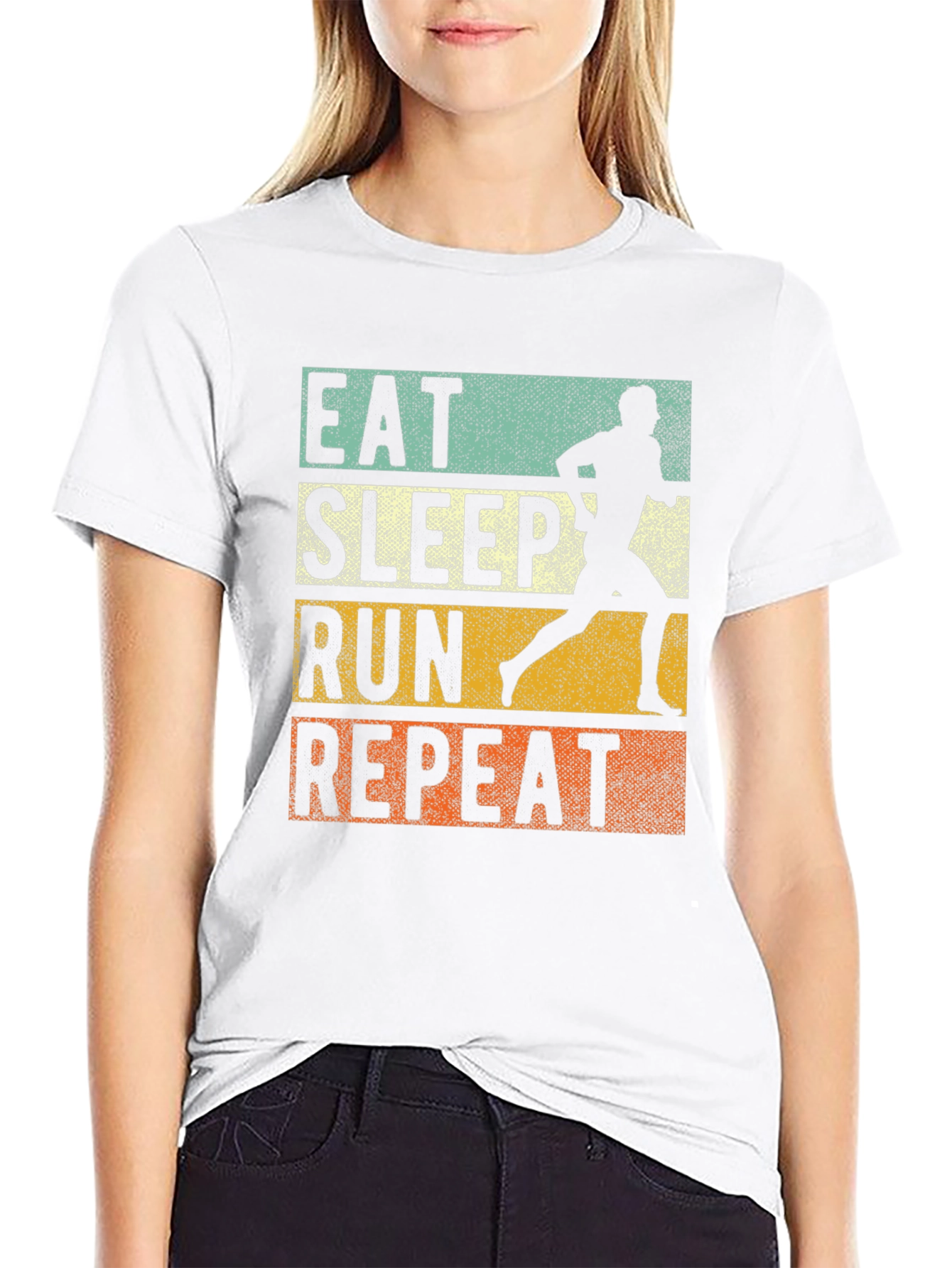 Eat Sleep Run Repeat Graphic Tee