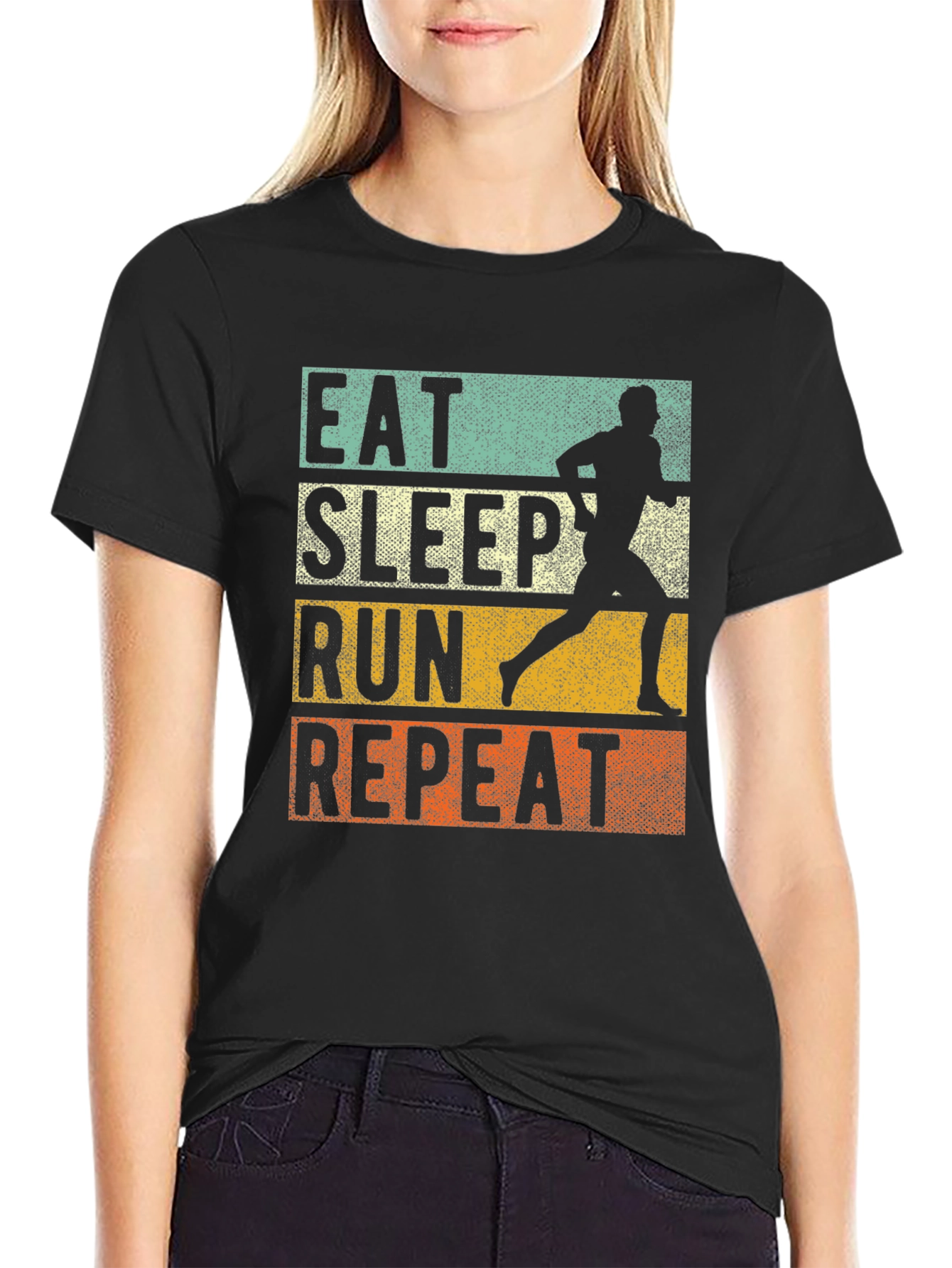 Eat Sleep Run Repeat Graphic Tee