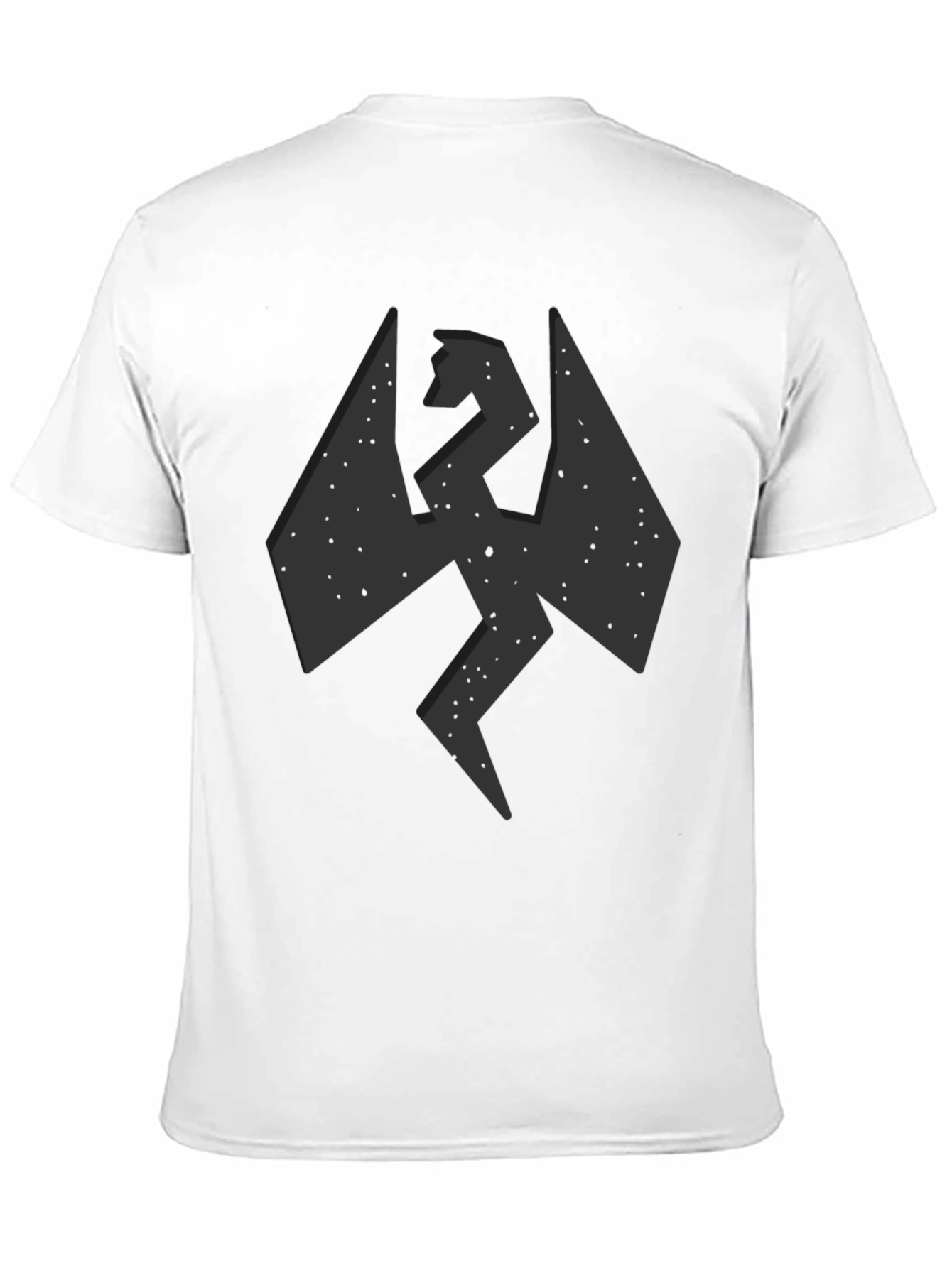 Mens Black Graphic Tee - Dragon Design