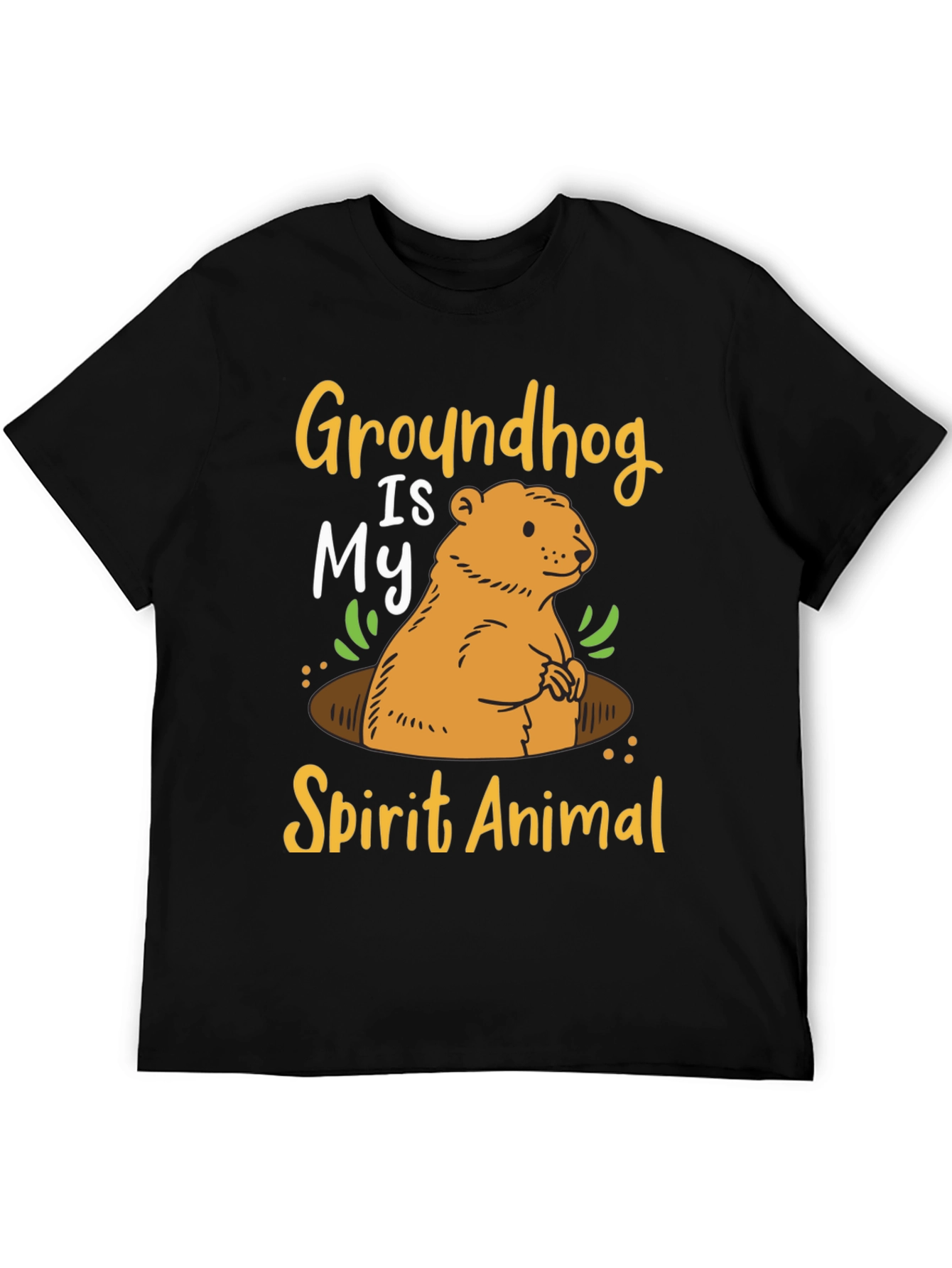 Groundhog Spirit Animal Graphic T-Shirt