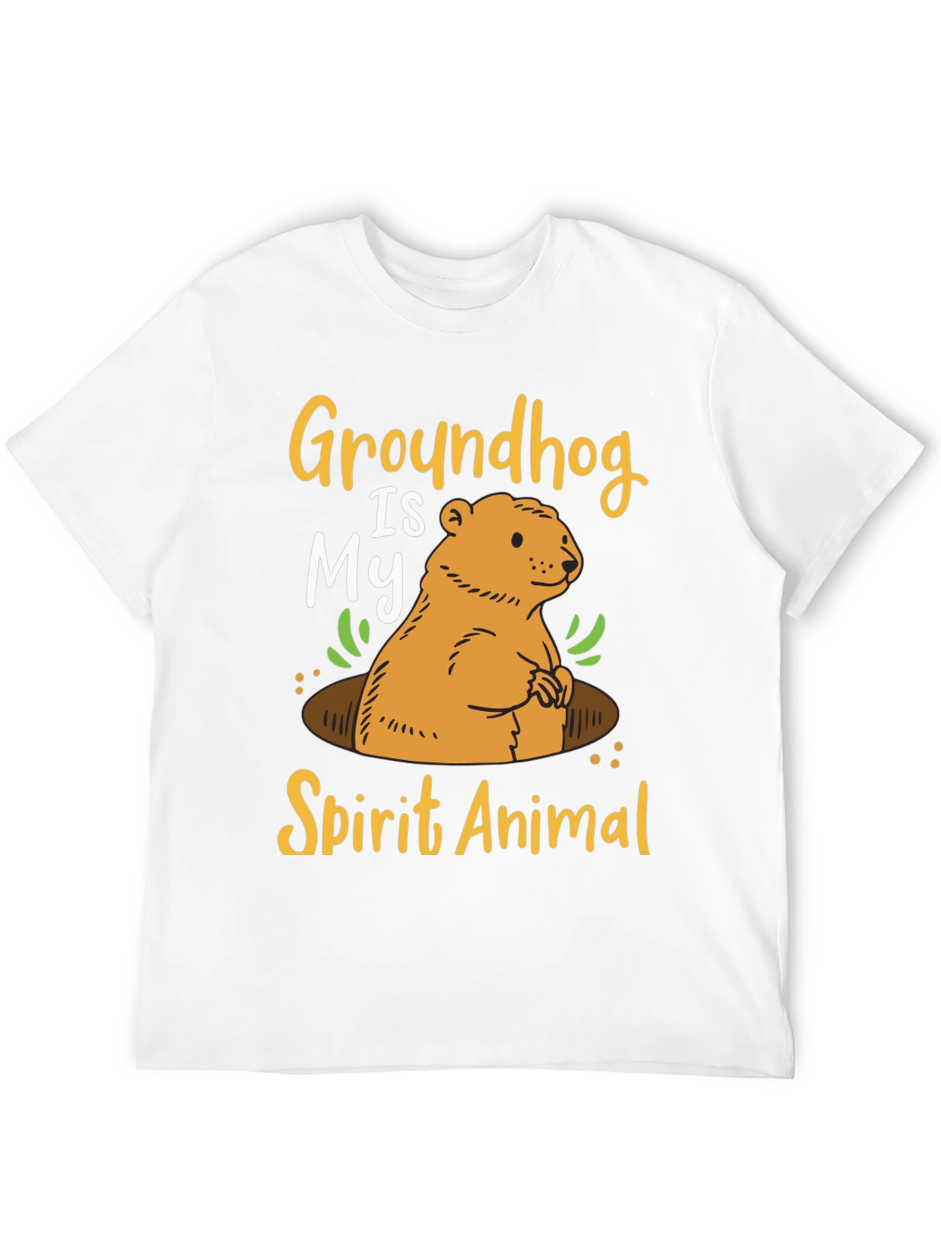 Groundhog Spirit Animal Graphic T-Shirt