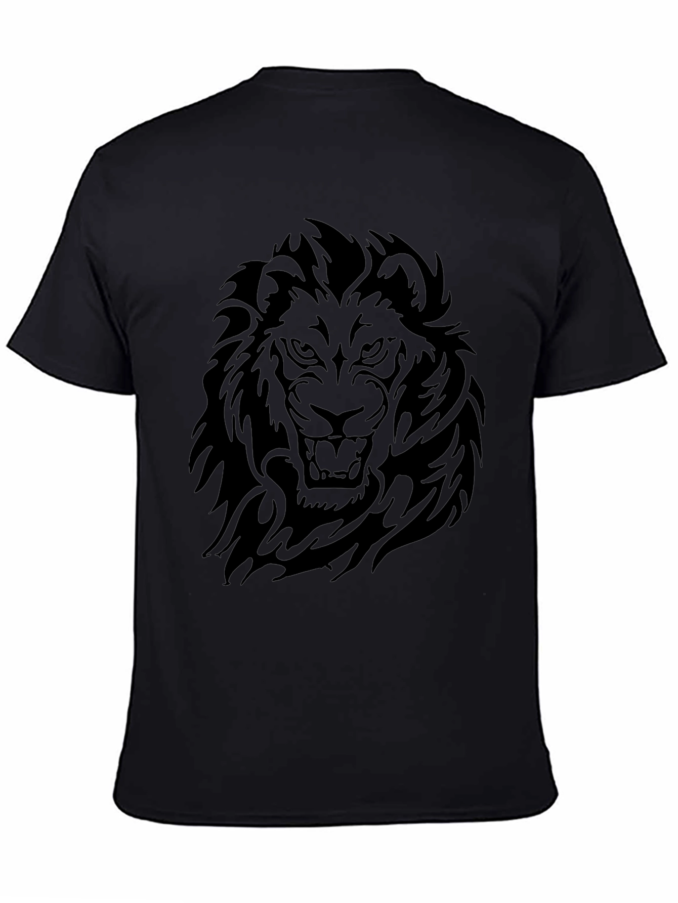Lion Graphic Tee - Fierce Black T-Shirt