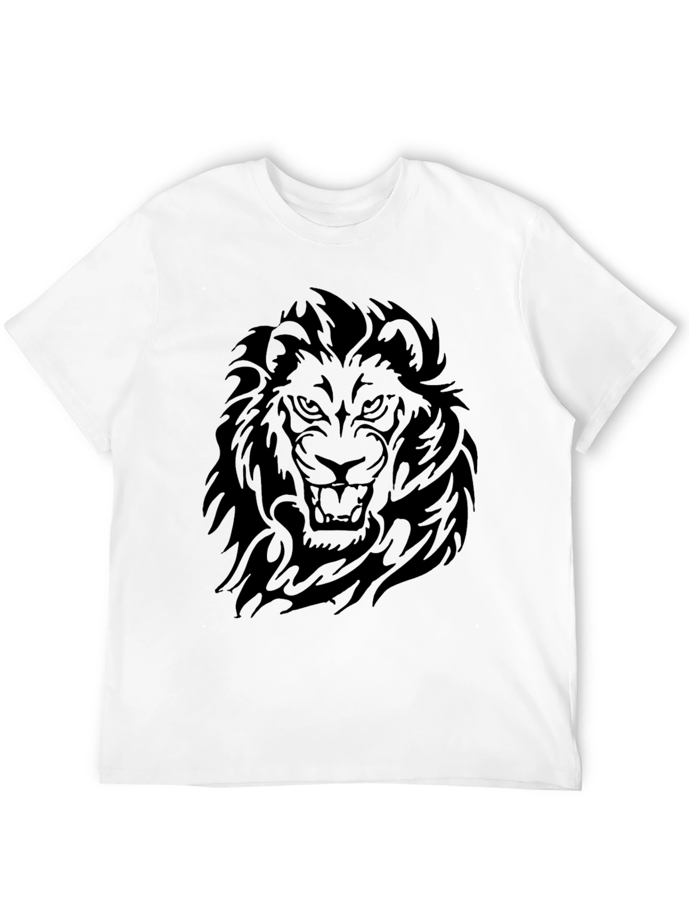 Lion Graphic Tee - Fierce Black T-Shirt