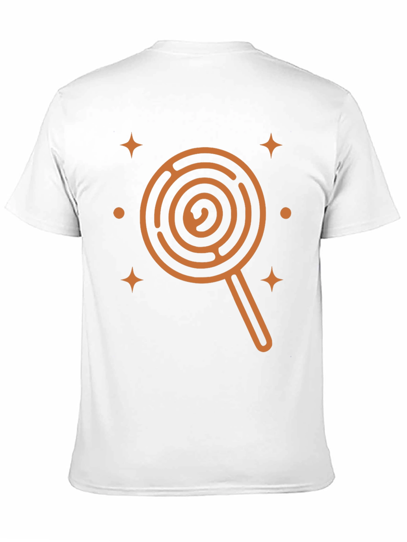 Lollipop Maze Graphic Tee - Unique Mens Black T-Shirt