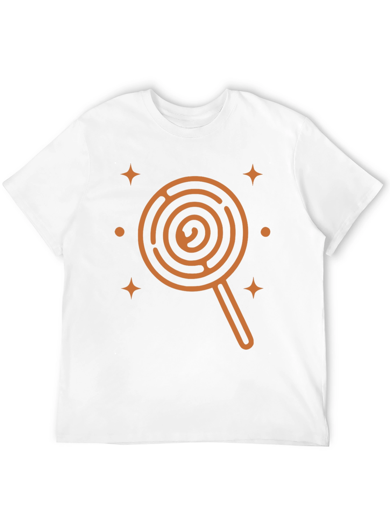 Lollipop Maze Graphic Tee - Unique Mens Black T-Shirt