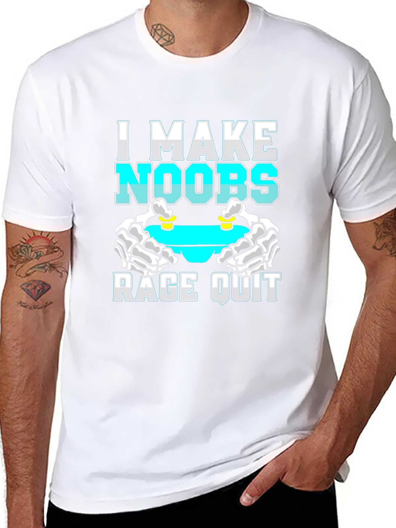 I Make Noobs Rage Quit T-Shirt Gamer Gift