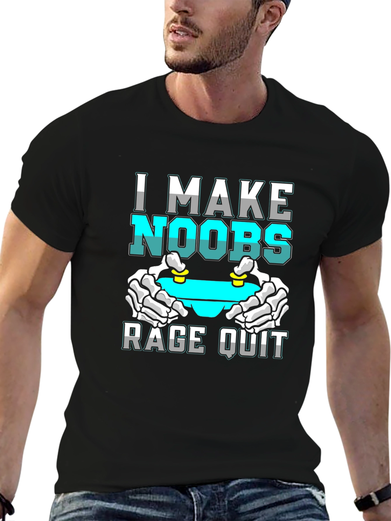 I Make Noobs Rage Quit T-Shirt Gamer Gift