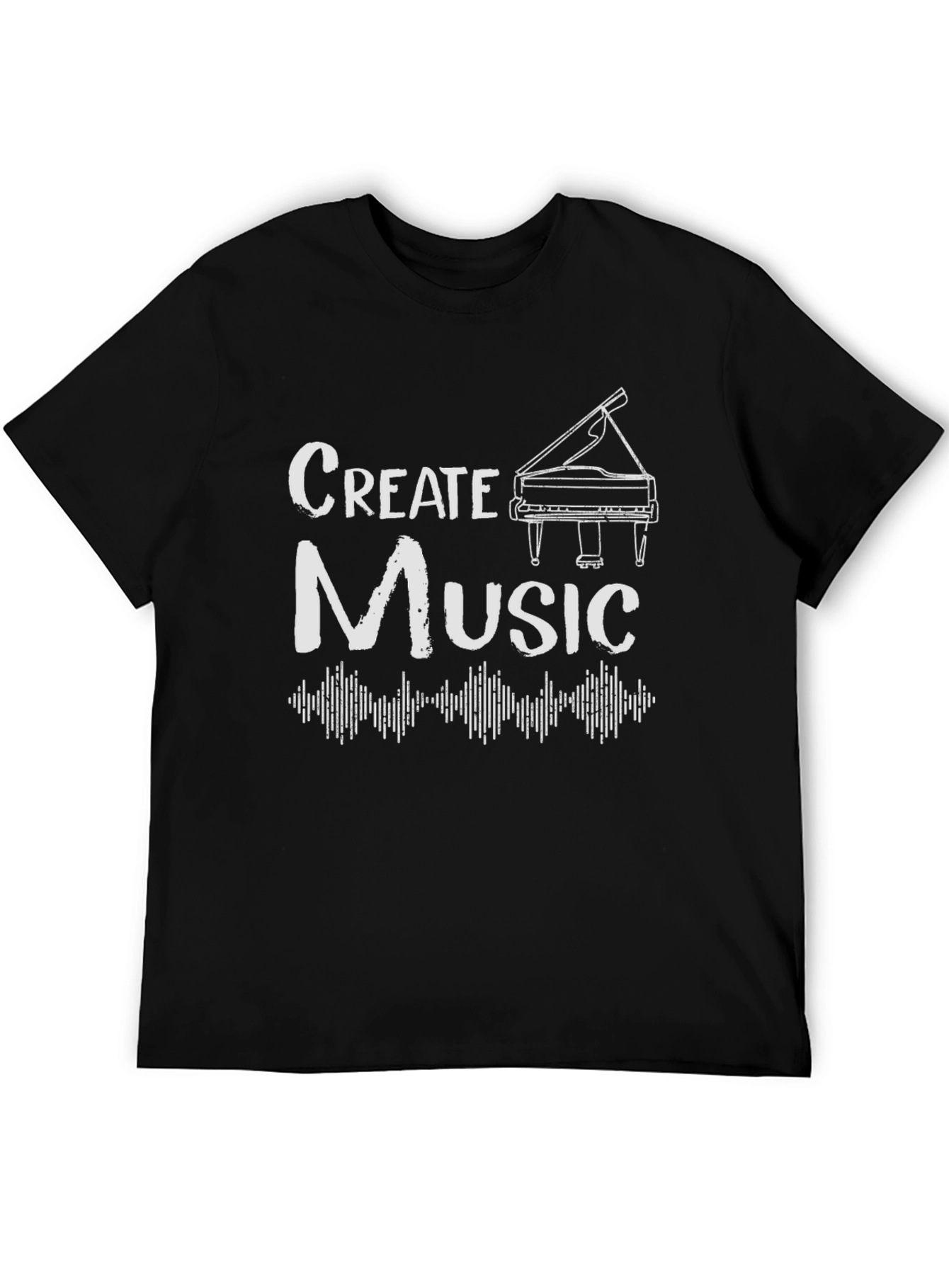 Create Music Piano Graphic T-Shirt
