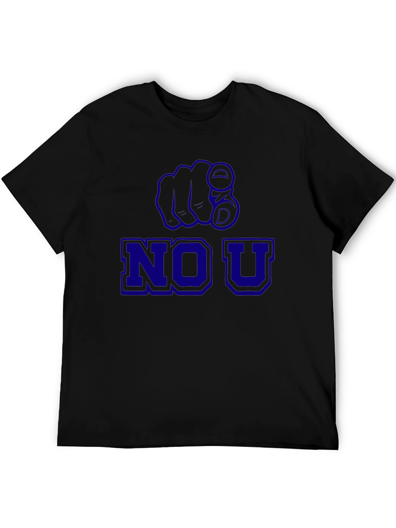 No U Pointing Finger Graphic T-Shirt