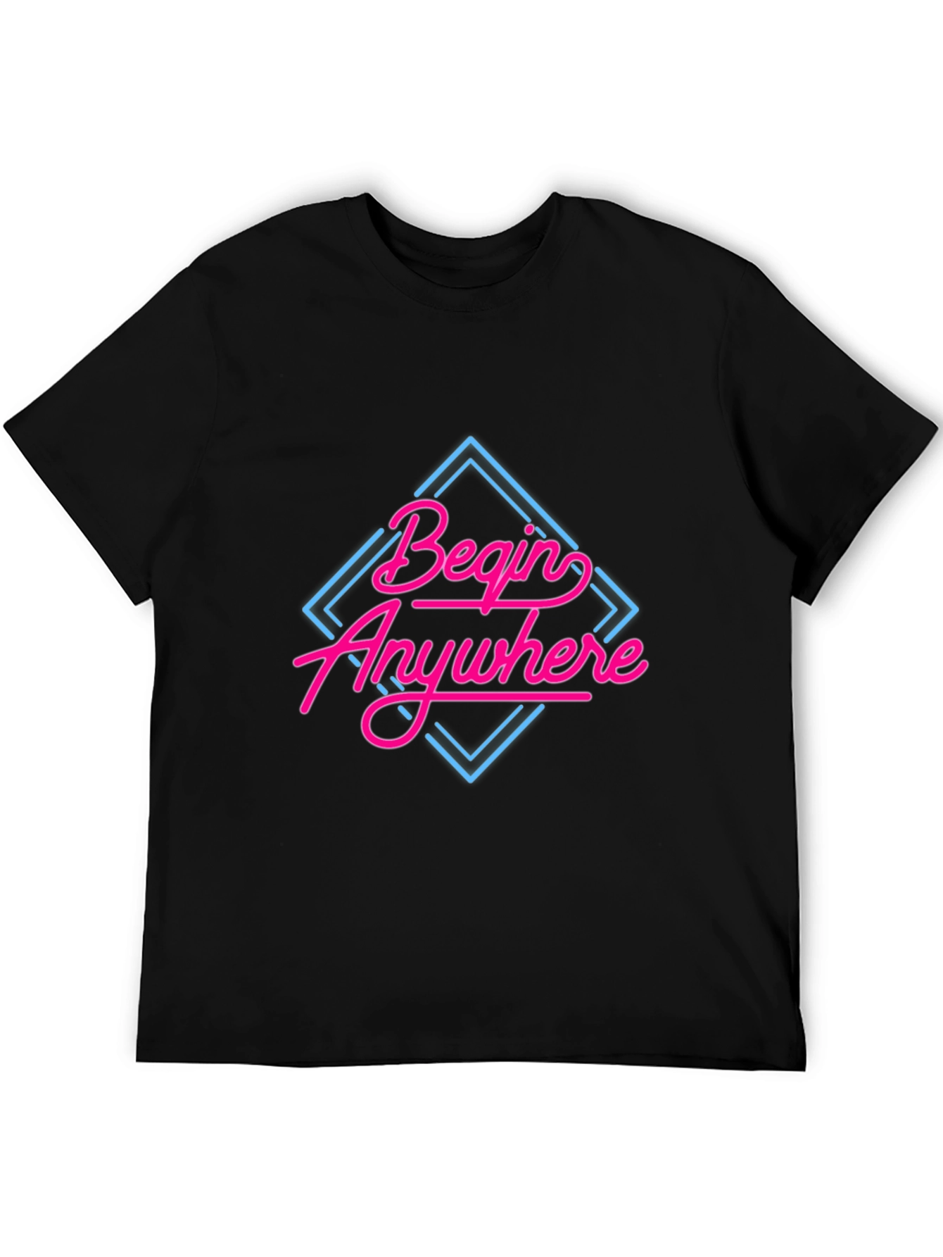 Begin Anywhere Graphic Tee - Black T-Shirt