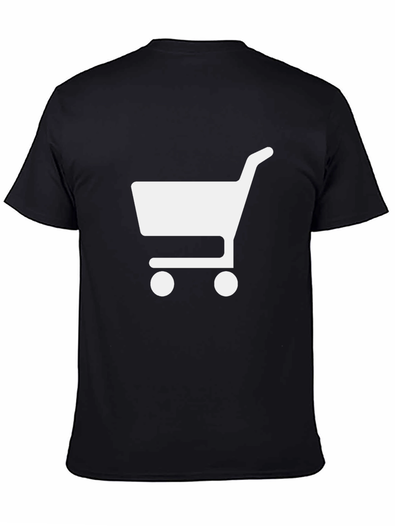 Shopping Cart Graphic T-Shirt - Black