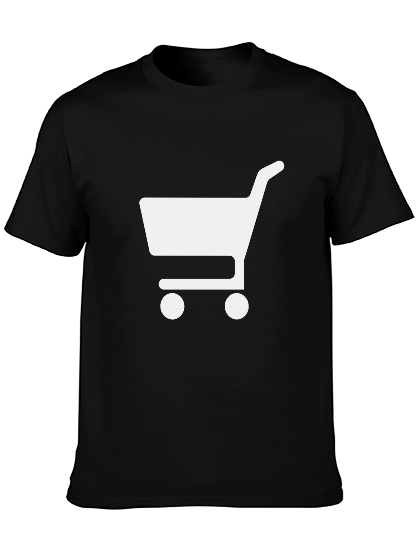 Shopping Cart Graphic T-Shirt - Black