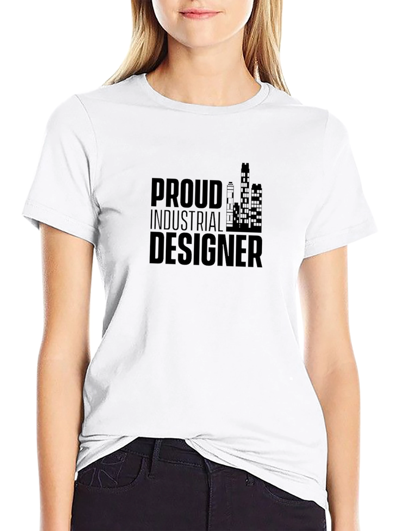 Proud Industrial Designer Black T-Shirt