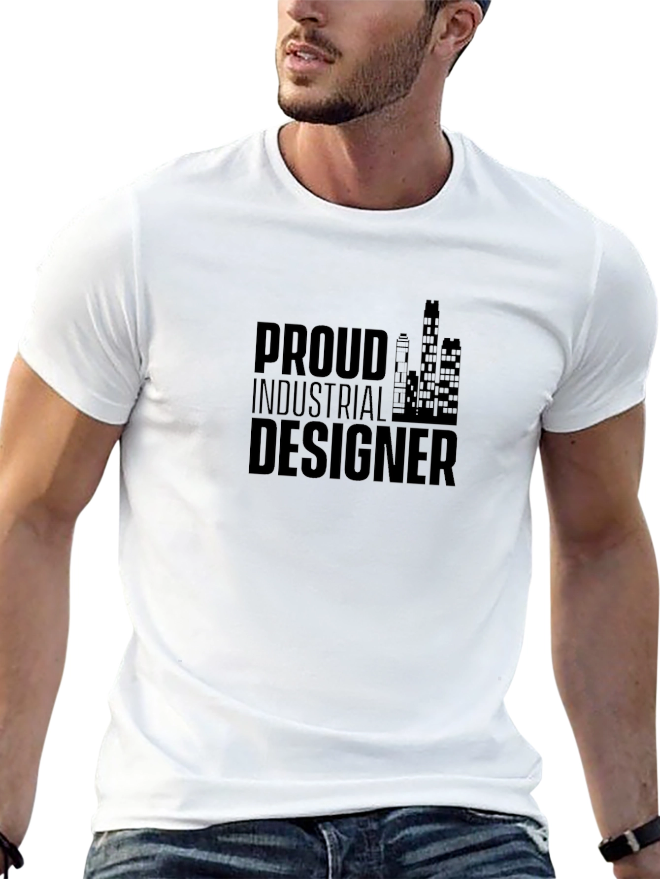 Proud Industrial Designer Black T-Shirt