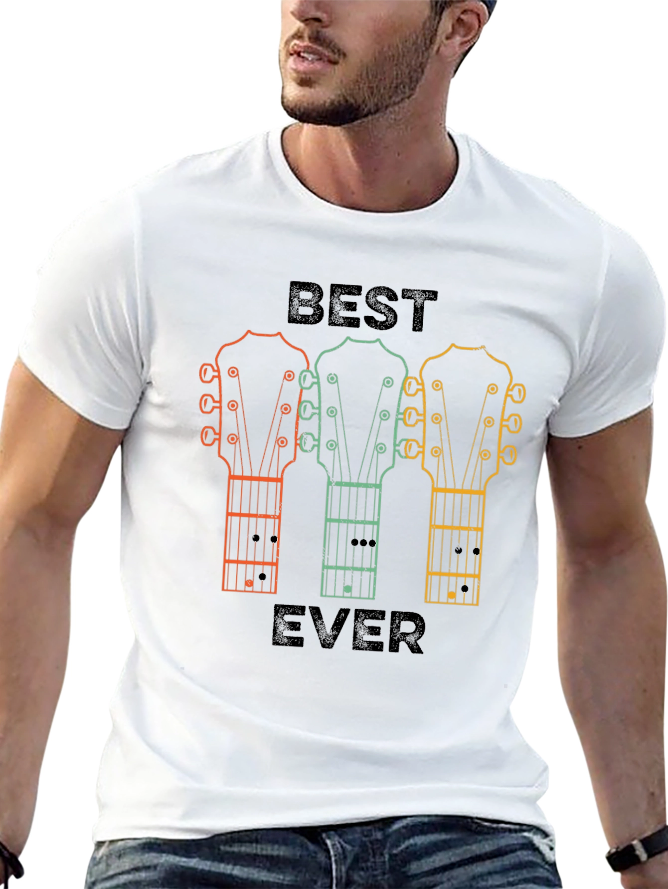 Best Ever Guitar Headstock T-Shirt