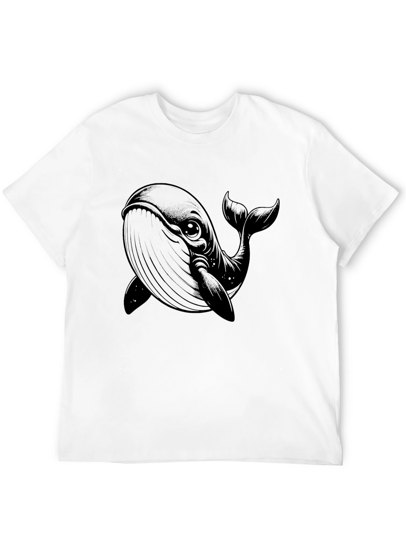 Whale Graphic Black T-Shirt - Unique Design