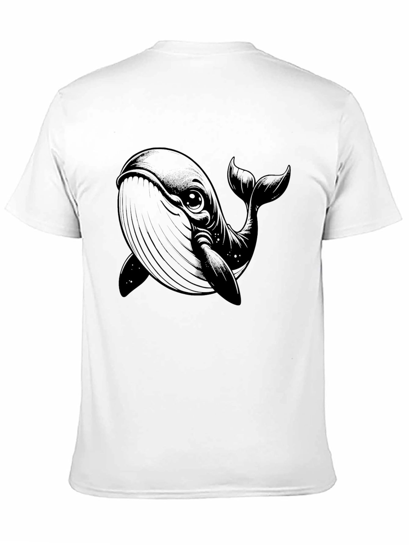 Whale Graphic Black T-Shirt - Unique Design