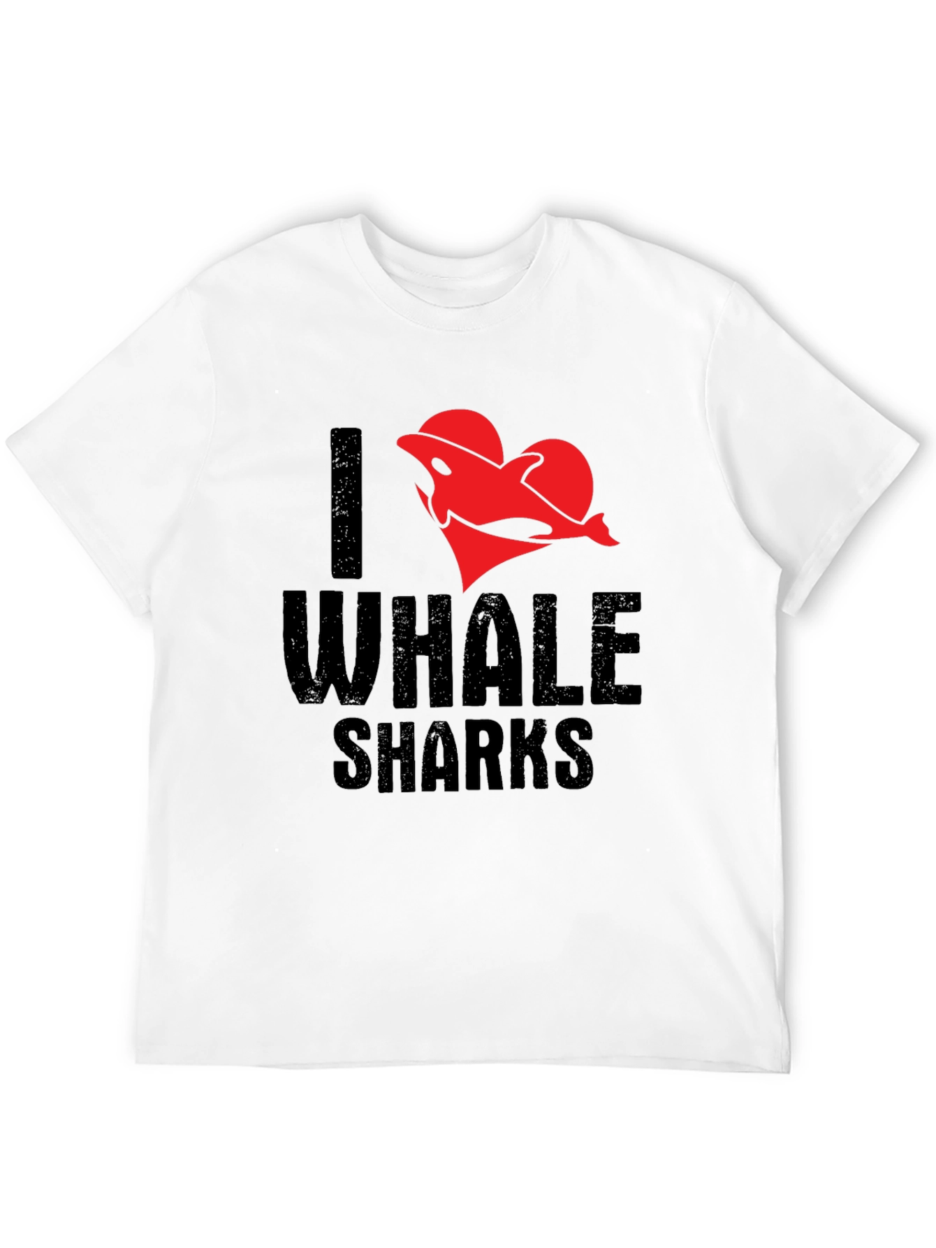 I Heart Whale Sharks T-Shirt - Black