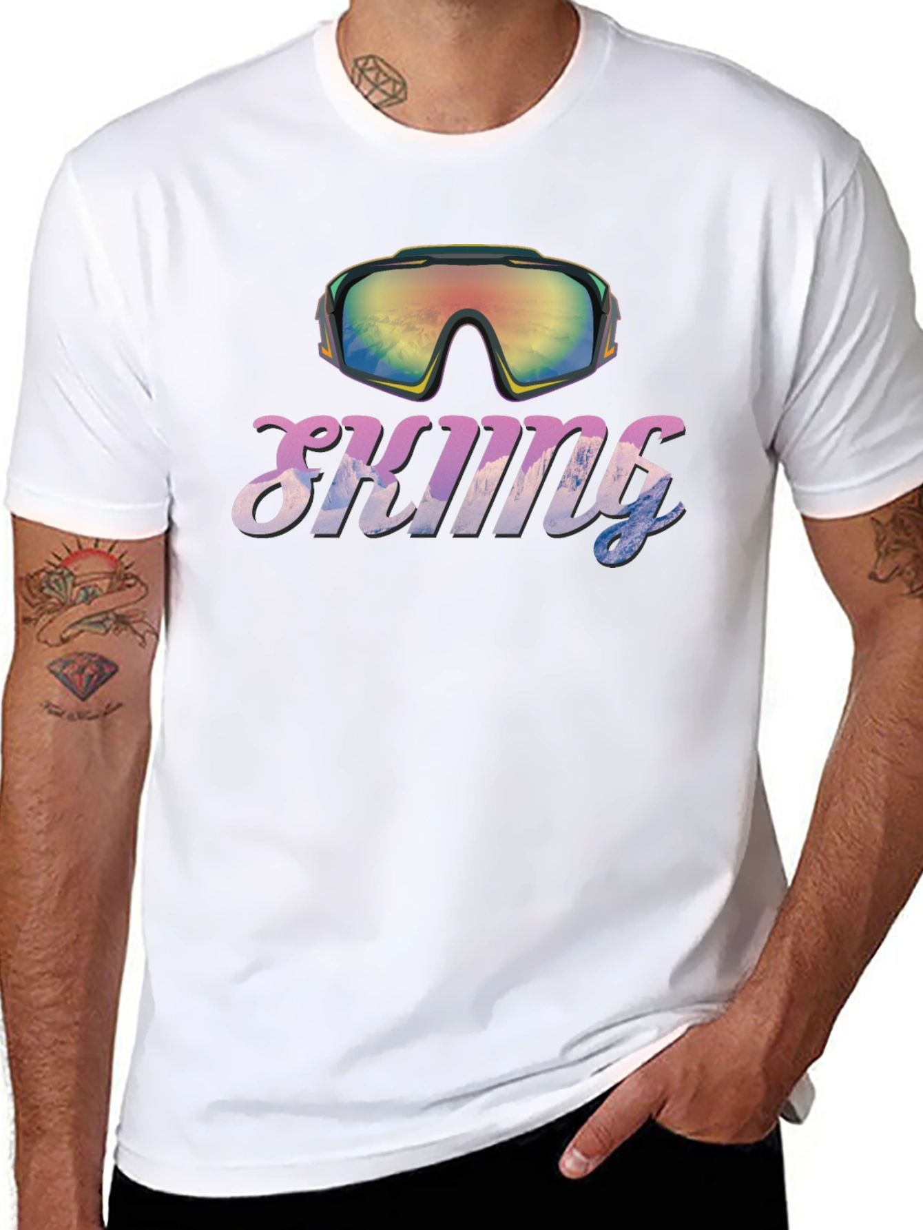 Skiiing Goggles Graphic T-Shirt