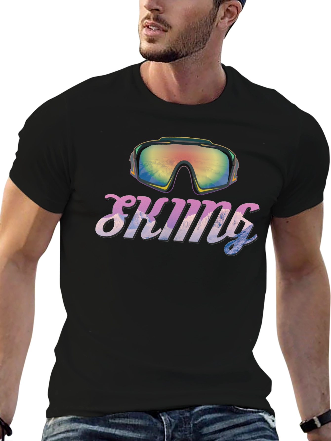 Skiiing Goggles Graphic T-Shirt